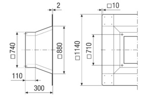 Maico Flachdachsockel f. Nennweite 500-560 SOFI 50-56