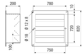 Maico Verschlussklappe DN 630-750-800-900 VKRI HV 63-75-80-90