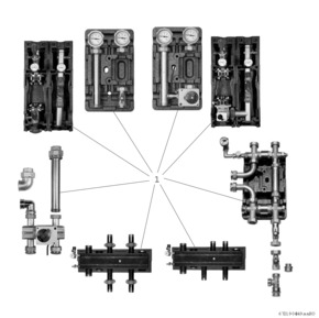 Bosch Thermotechnik Heizkreis-Set mit Mischer, DN32 MMH32