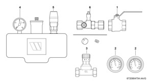 Bosch Thermotechnik Heizkreissystempaket NR1121