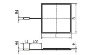 Ridi-Leuchten LED-Panel M625 4000K, Multilumen FPL4-EQ0622 #0823019