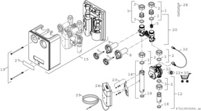 Bosch Thermotechnik Heizkreisset ohne Mischer mit MM 100 HS 25/4 MM 100