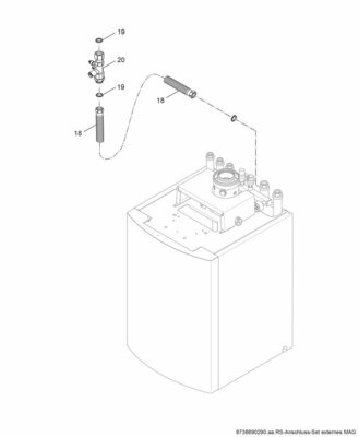 Bosch Thermotechnik Anschluss-Set für externes MAG Nr. 1632