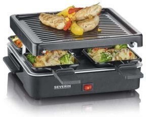 Severin Raclette-Grill 4 Pfännchen RG 2370 sw