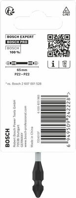Bosch Power Tools PRO Bit Impact Double-End PZ2 65 mm 2608522549