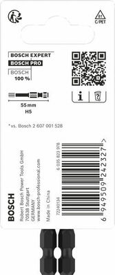 Bosch Power Tools PRO Bit Impact Hex H5 55mm 2608522557VE(2)