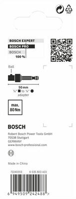 Bosch Power Tools Pro Steckschlüssel Adap 1/4 50mm 2608522562