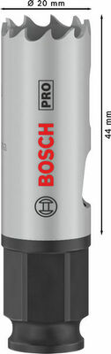 Bosch Power Tools Pro Lochsäge PC HSS-BI Muti Material 20 mm 2608594368