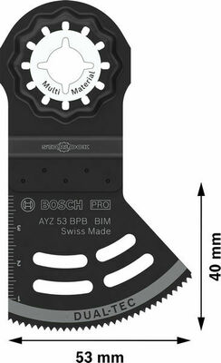 Bosch Power Tools Pro Sägeblatt Starlock AYZ 53 BPB 2608669114