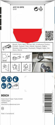 Bosch Power Tools Pro Sägeblatt Starlock AYZ 53 BPB 2608669115VE(5)