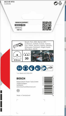 Bosch Power Tools Pro Sägeblatt Starlock ACZ 85 RT3 2608669120