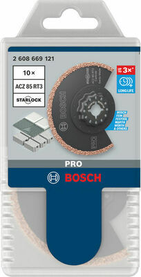 Bosch Power Tools Pro Sägeblatt Starlock ACZ 85 RT3, 85x2.5 2608669121VE(10)