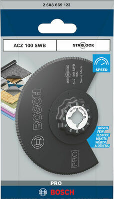 Bosch Power Tools Pro Sägeblatt Starlock ACZ 100 SWB 2608669123