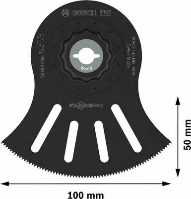 Bosch Power Tools Pro Sägeblatt Starlock MACZ 145 BB 100x50 2608669139