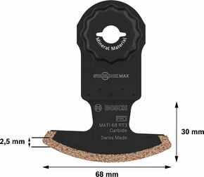 Bosch Power Tools Pro Sägeblatt Starlock MATI 68 RT3, 2.8x68 2608669144