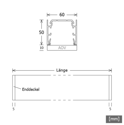 LTS Licht&Leuchten LED-Pendelleuchte 830, DALI, schwarz MLP060108302AOV/D.sw