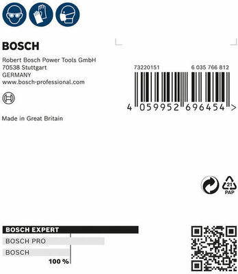 Bosch Power Tools Schleifblatt Expert W480 G180 115x140 2608902382VE(2)