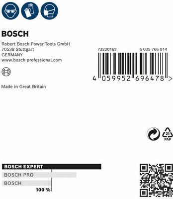 Bosch Power Tools Schleifblatt Expert W480 G240 115x140 2608902383VE(2)