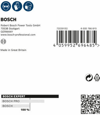 Bosch Power Tools Schleifblatt Expert W480 G320 115x140 2608902384VE(2)