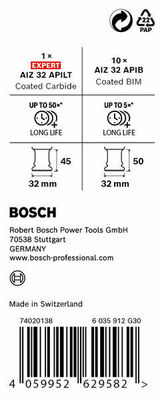 Bosch Power Tools Pro Sägeblatt Starlock Set 11tlg 2608902398VE(11)