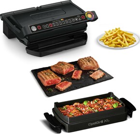 Tefal TEF Kontakt-Grill m.Backs. OptiGrill+XL GC7248 sw