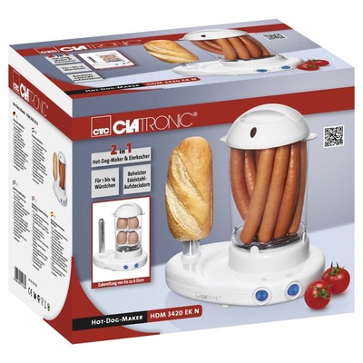 CTC Clatronic Hot-Dog-Maker/Eierkocher CTC HDM 3420 EK N weiß