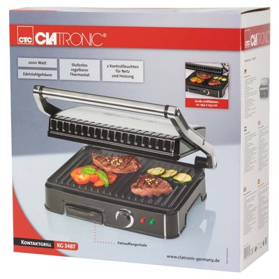 CTC Clatronic Kontaktgrill CTC KG 3487 inox