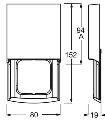 Busch-Jaeger Rahmen 1-fach palladium, B.-triton 1746 ZRKT-260