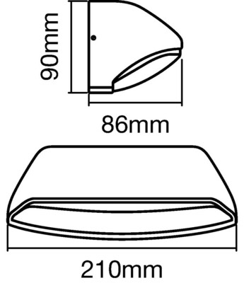 Ledvance LED-Wandleuchte weiß ENDURASTYLEWIDE12WWT