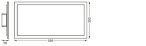 Ledvance LED-Aufbaupanel 3000K PLANON#4058075601253