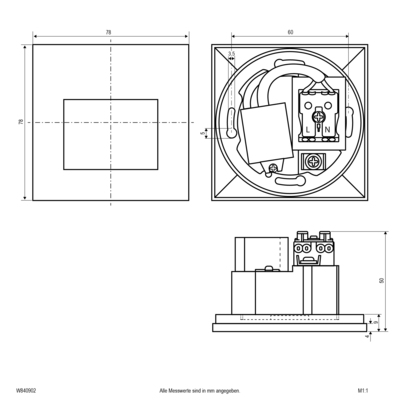 EVN Lichttechnik LED-Wandeinbauleuchte W840902