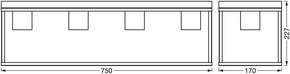 Ledvance Deckenleuchte 4xE27 DECOR #4058075759022