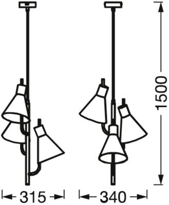 Ledvance Pendelleuchte DECOR TOKIO PENDANT