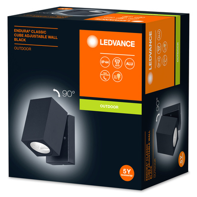 Ledvance Wandleuchte GU10 schwarz ENDUR #4058075763562