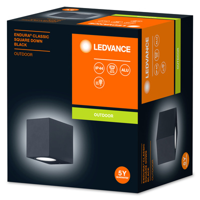 Ledvance Wandleuchte GU10 schwarz ENDUR #4058075763623