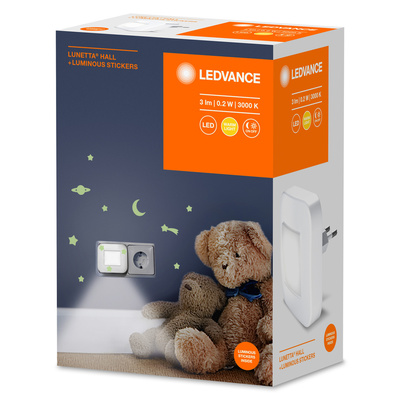 Ledvance LED-Nachtlicht LUNETTA Hall White