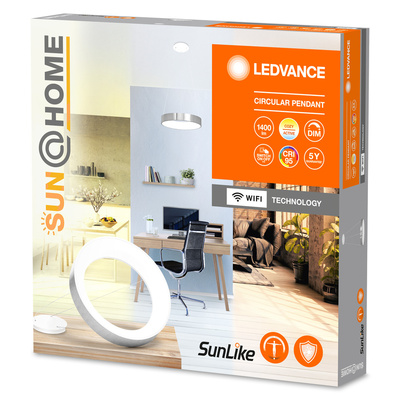 Ledvance LED-Pendelleuchte silber SUN_H #4058075762749