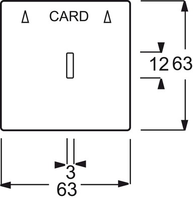 Busch-Jaeger Zentralscheibe anthrazit für Cardschalter 1792-81