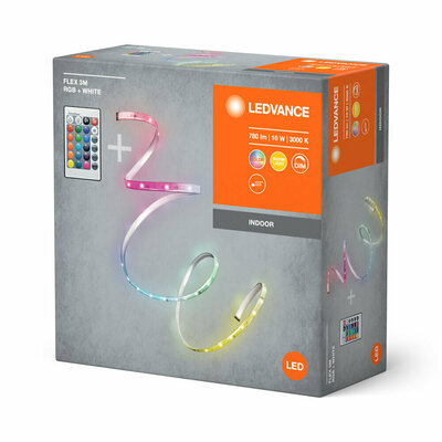 Ledvance LED-Stripe, Sounderkennung 3m, RGB, weiß Flex #4099854095429