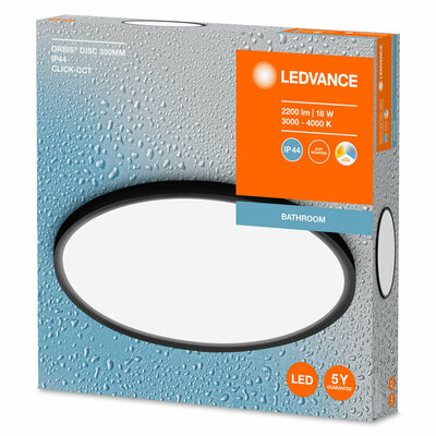 Ledvance LED-Deckenleuchte 3000/4000K, schwarz LED B #4099854096112