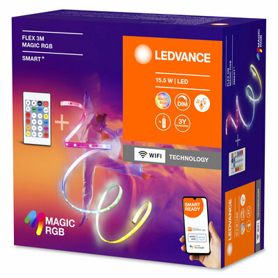 Ledvance LED-Stripe 3m, WiFi RGBW, weiß Smart #4099854095115