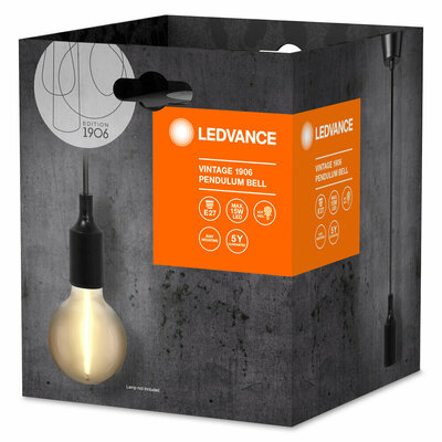 Ledvance Pendelleuchte E27 schwarz Vinta #4099854092664