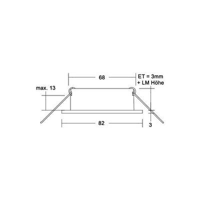 Brumberg Leuchten Einbaudownlight ohne Fassung 27064170