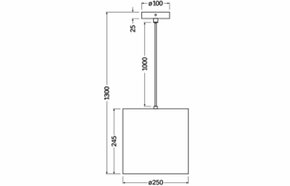 Ledvance Pendelleuchte E27 braun D. C. Cyl. Pend E27