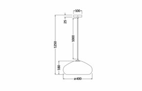 Ledvance Pendelleuchte E27 braun D. C. Drop Pend E27