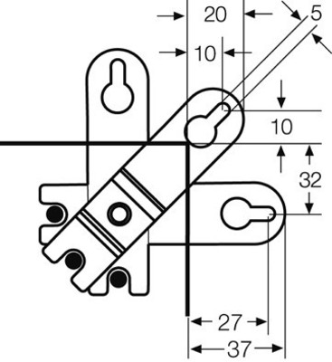 Hensel ENYSTAR-Außenlaschen 4 Stück FP AL 40 (VE4)