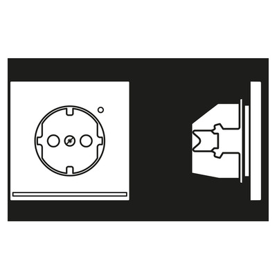 Jung SCHUKO Steckdose locre rouge (32110) LC 1520-O LNW 232