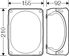 Hensel Kabelabzweigkasten bis 16 o.Klemme KF 1600 G