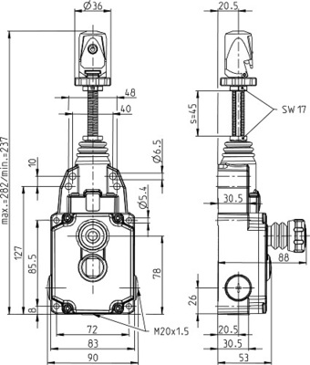 Bernstein Seilzugschalter SRM-U1Z#6012929088