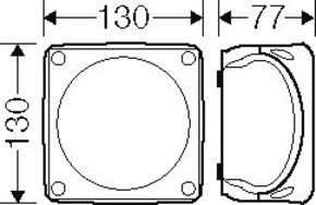 Hensel Kabelabzweigkasten 1,5-4qmm 3phasig WP 0604 B